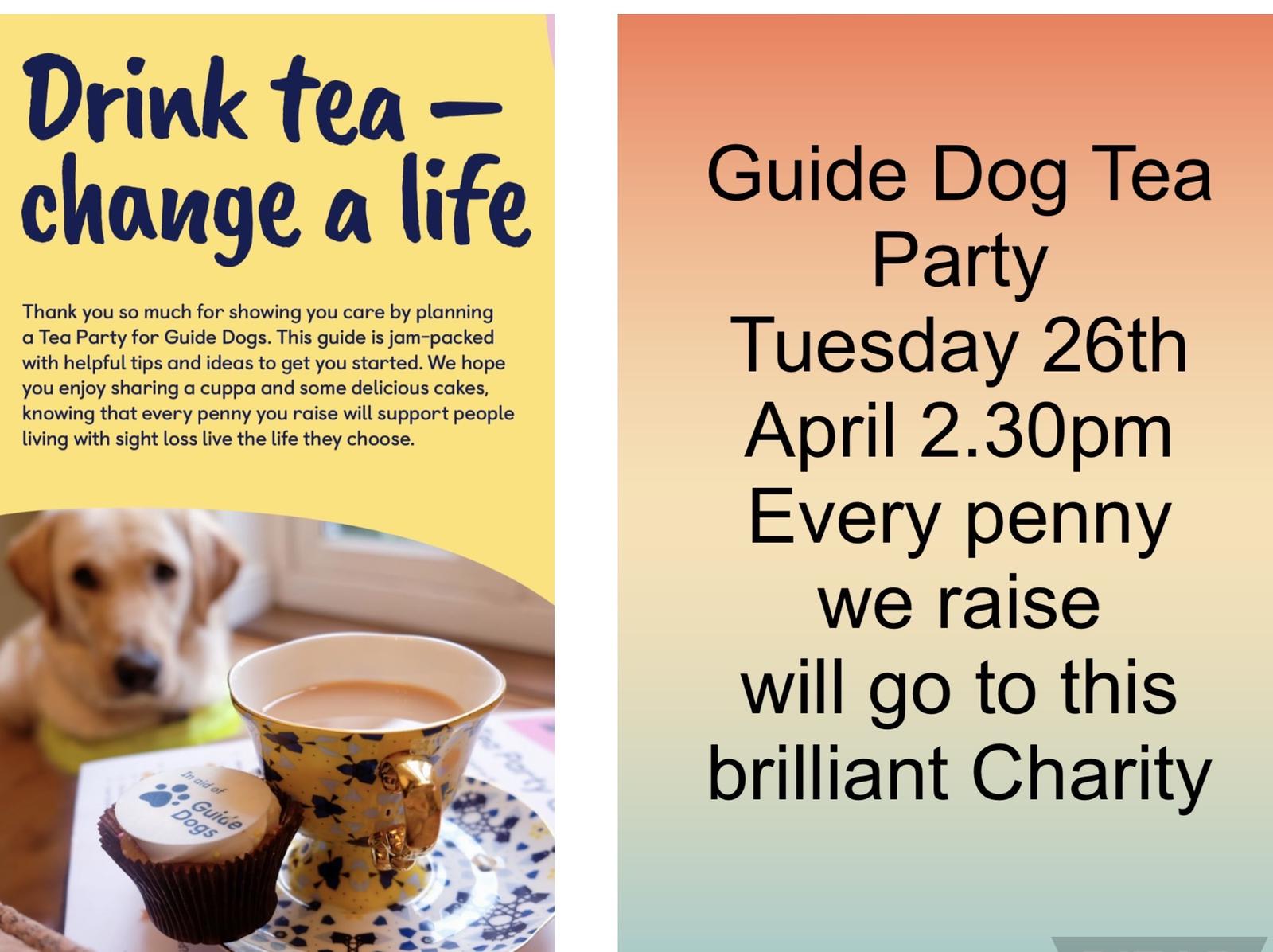 Guide Dog Tea Party