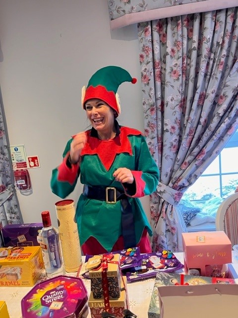 Staff Member Dressed Up as Elf
