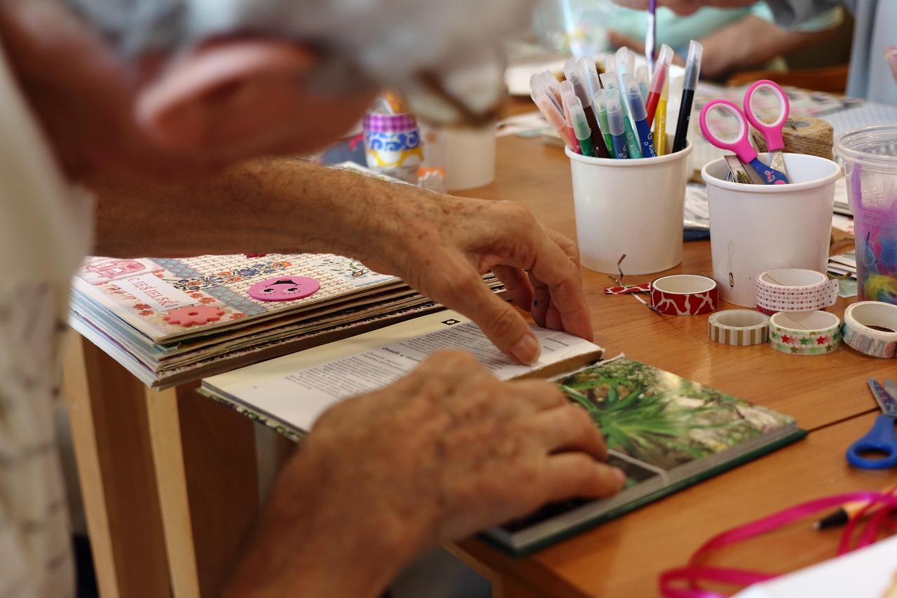 care home scrapbooking activity